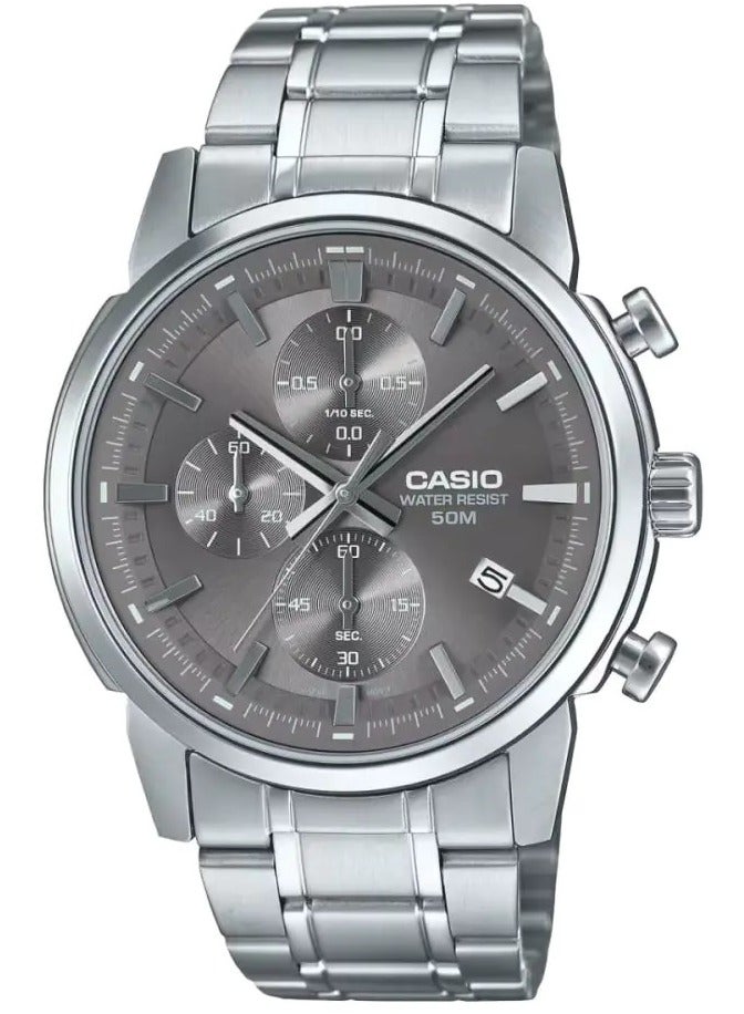 CASIO Men's Watch Analog Chronograph Stopwatch - MTP-E510D-8AVDF - Image 1