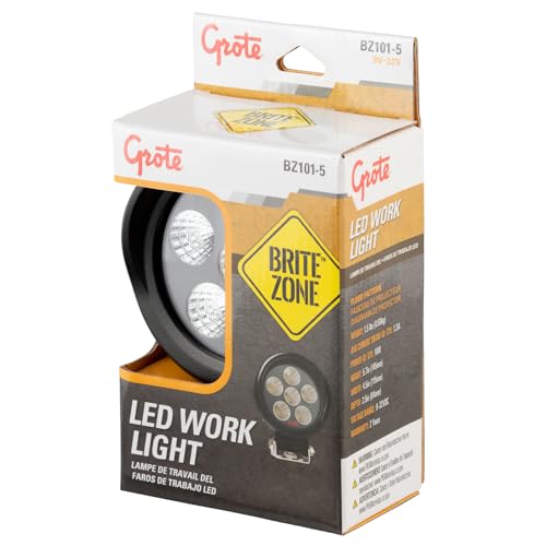 Grote BZ101-5 BriteZone LED Work Light - 1600 Raw Lumens, Round - Image 2