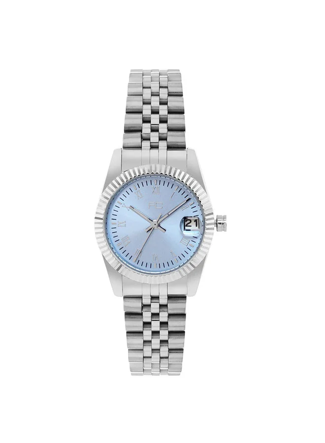 فرنش كونكشن 32mm Women's Quartz Watch with Sky Blue Dial