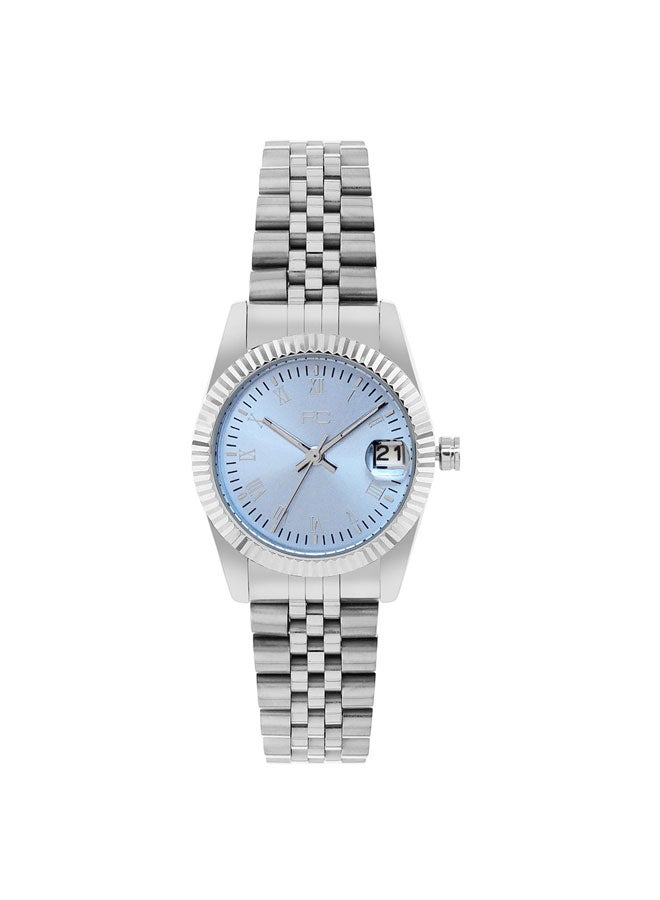 French Connection 32mm Women's Quartz Watch with Sky Blue Dial - Image 1