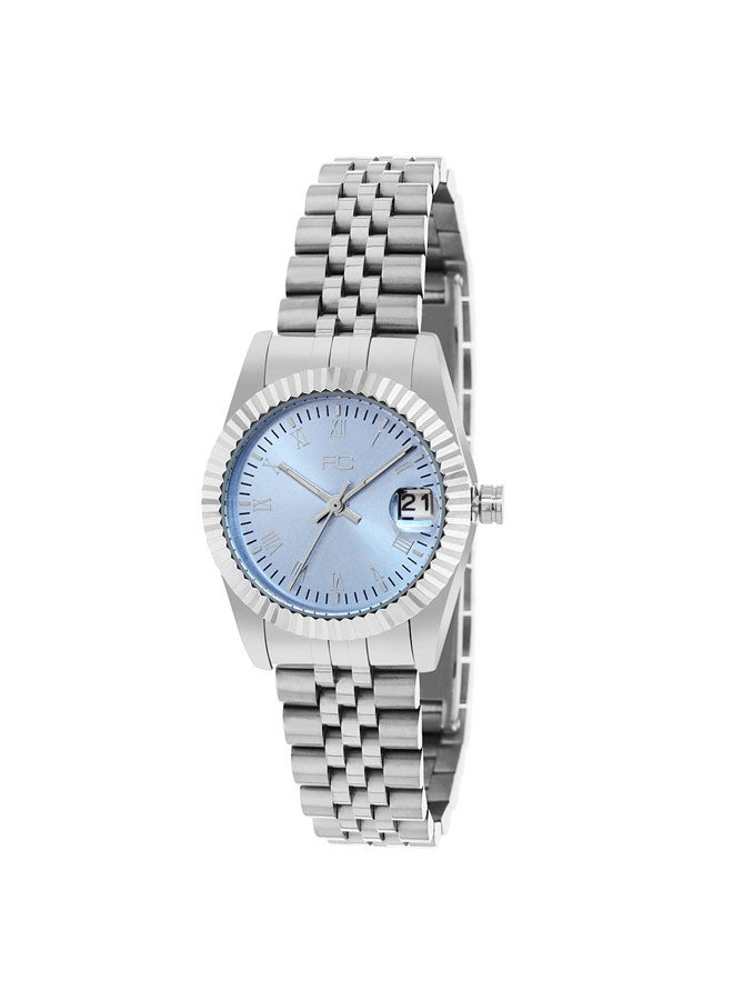 French Connection 32mm Women's Quartz Watch with Sky Blue Dial - Image 2