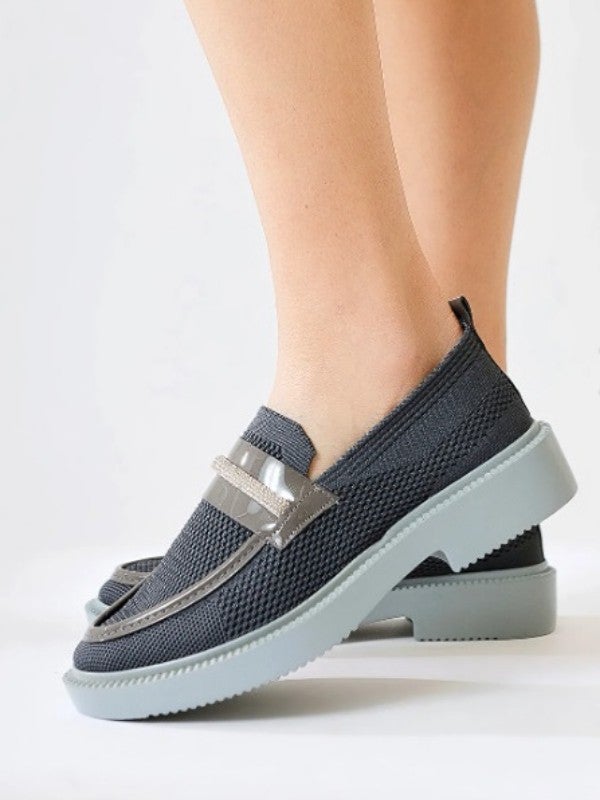 Hagpay Special Flexible Knitwear and Stone Detailed Women's Leopard Shoes  - Image 3