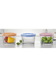 CITY GLASS City Glass Alex Jar Set, 3 Pieces 220 ML Glass Jars with Lids, Airtight Food Storage Containers for Spices, Herbs, Dry Foods, and Kitchen Organization, Durable Design for Freshness and Style  - Image 3