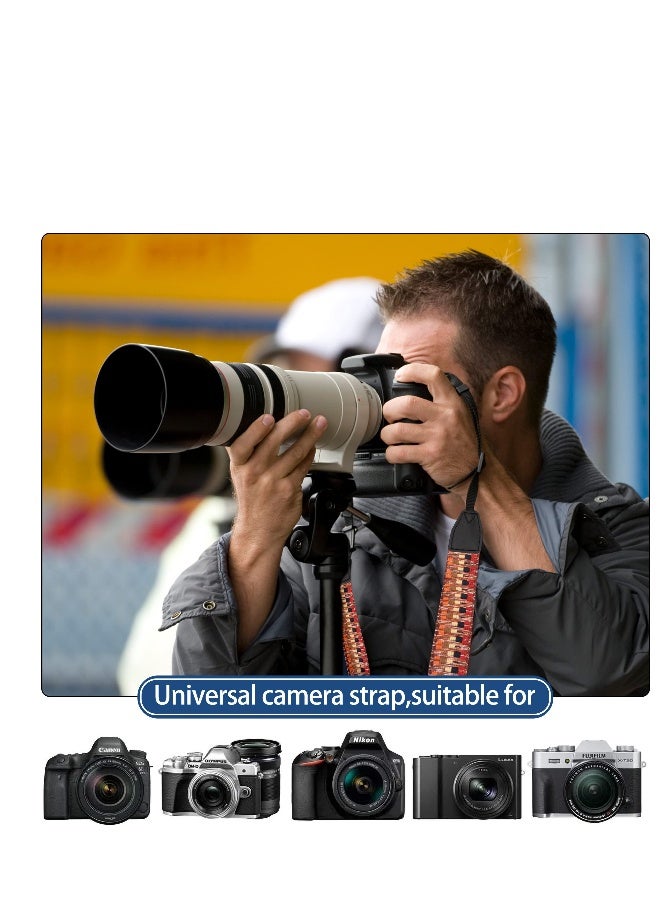 Classic Vintage Camera Straps, Adjustable Shoulder  Neck Strap, Universal Camera Shoulder Neck Strap, Suitable for All Cameras - Image 4