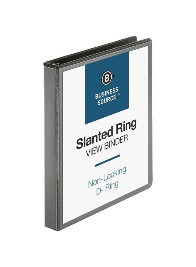 Business Source 1" Basic D-Ring View Binders - Image 1