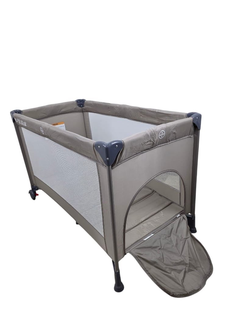 بيبي ستار محبس أطفال وسرير قابل للطي – حل عملي وآمن للنوم واللعب مع تصميم شبكي للتهوية وسهولة النقل - Image 4