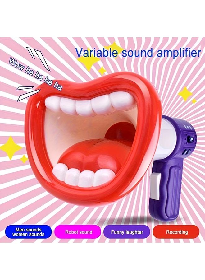 Pink Voice Changer Megaphone With Fun Effects Portable Outdoor Gift - Image 3