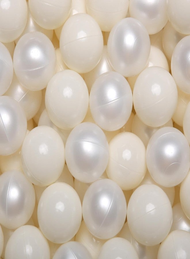 GOGOSO Pastel Baby Play Balls for Toddler Ball Pit Playpen Tent Birthday Party Plastic Toys,100 pcs, Pearl White Cream White - Image 1