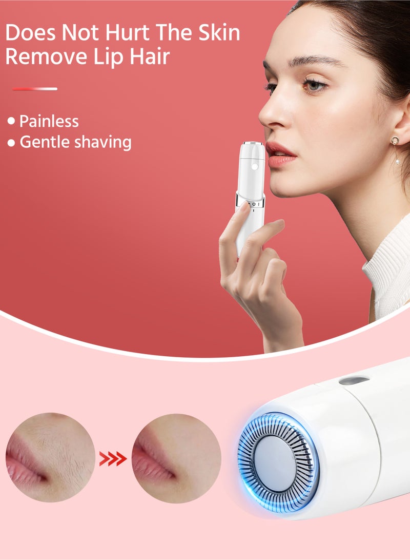 إزالة شعر الوجه للنساء ، جهاز مزيل الشعر غير مؤلم ، ماكينة حلاقة كهربائية قابلة لإعادة الشحن للوجه USB للشفاه والذقن والذراعين للسيدات - Image 4