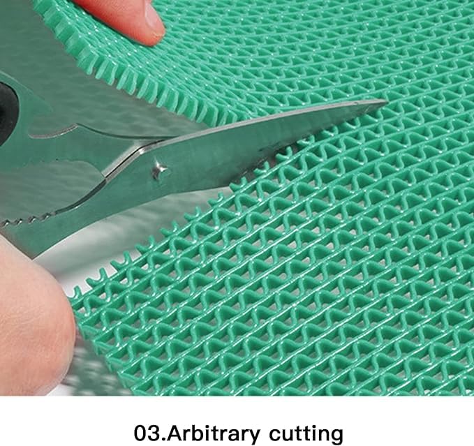 TIB Anti Skid & Multipurpose PVC Rubber Mat for Floor, Swimming Pool Mat, Shower Mat, Carpet, Rainmat, Bathroom Mat, Waterproof Entrance Doormat, 4X3 Feet Green - Image 5