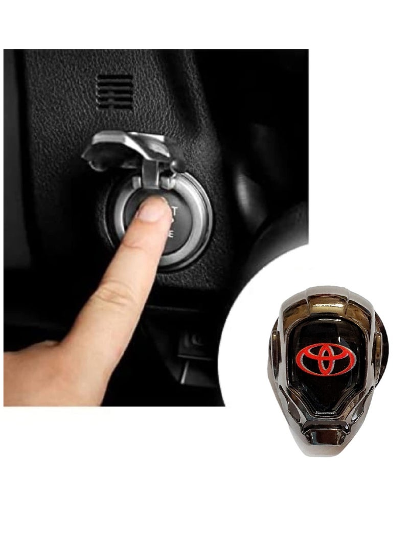 Generic Carbon Fiber Start/Stop Engine Button Cover Compatible Toyota - Image 1