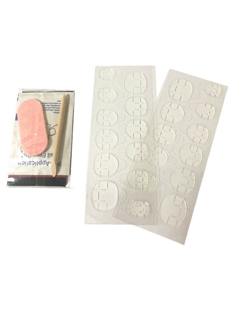 BLOOMING TIME 24-Piece Full Cover Press On Fake Nail Tips pink - Image 4
