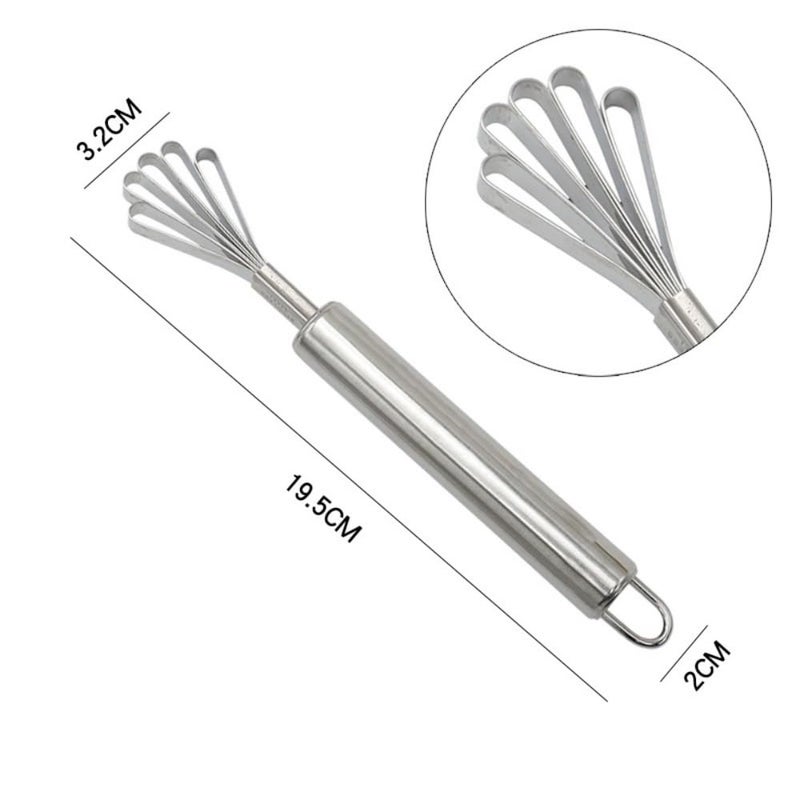 HPMAISON 2 Pieces Stainless Steel Coconut Scraper Durable Coconut Meat Removal Multi-Purpose coconut shell Opener Melon Scraper Meat Removal for Safe Fruit Seed peel tool Meat Graters Peelers And Slicers - Image 3