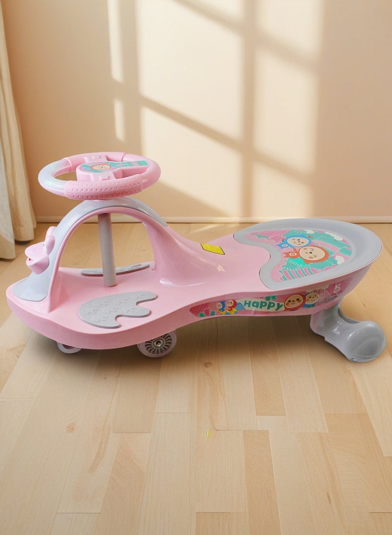 EASY FUTURE Twister Magic Ride-On Kids Car, Kids Swing Car Ride on Swing Cars for Kids, Wiggle Car Ride-On Toy, Toddler Ride-on Toy with Music for Boys & Girls - Image 1