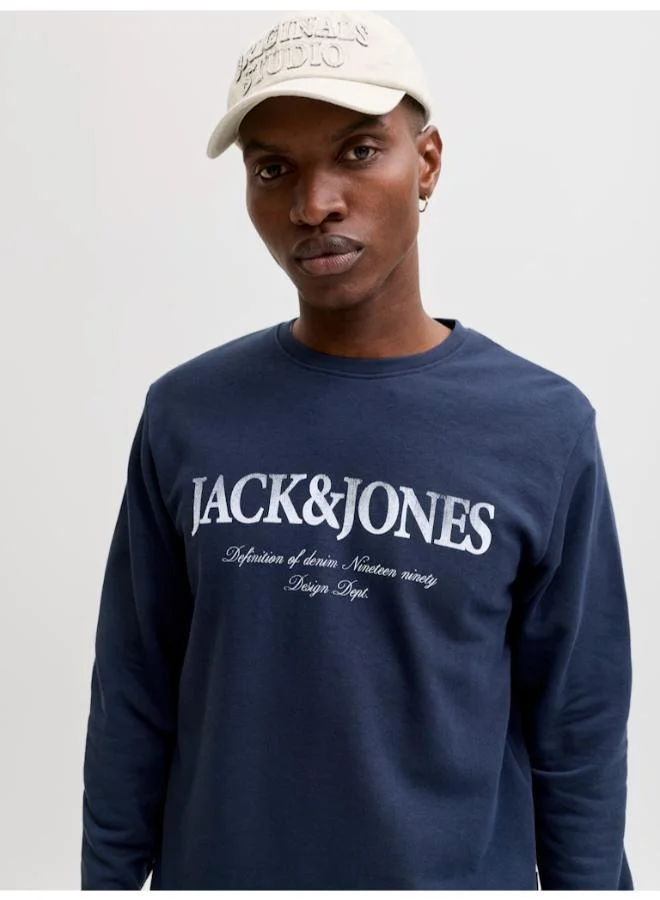JACK & JONES Graphic Crew Neck Sweatshirt