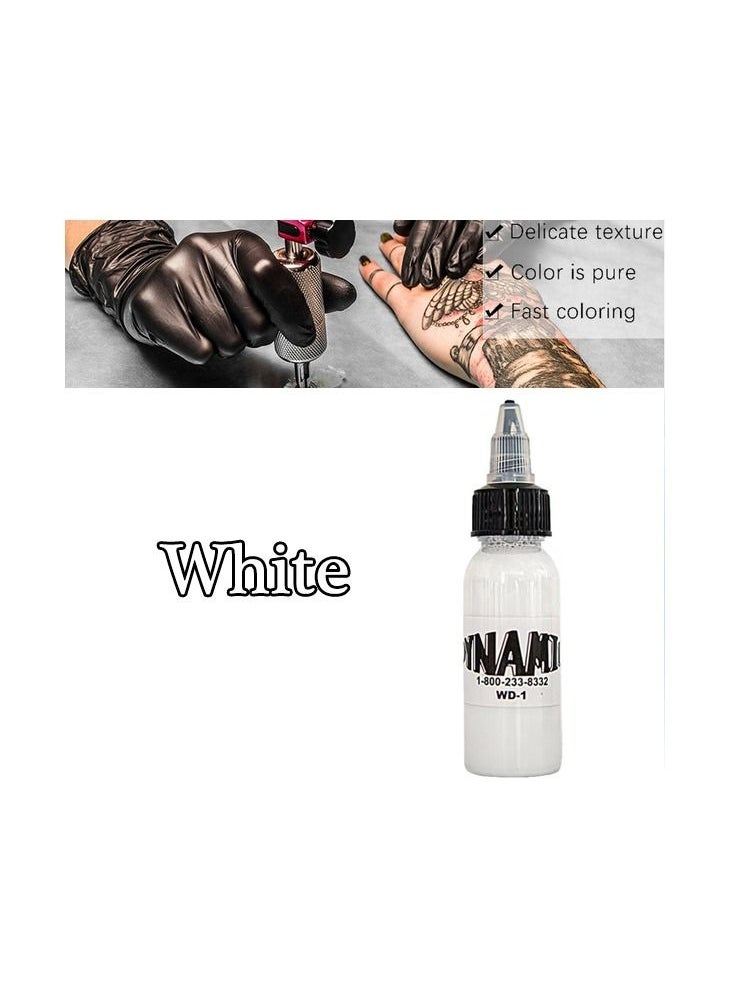 Generic - 1-Bottle 29.6ML Professional High Quality Dynamic Tattoo Ink,Colour White - Image 1