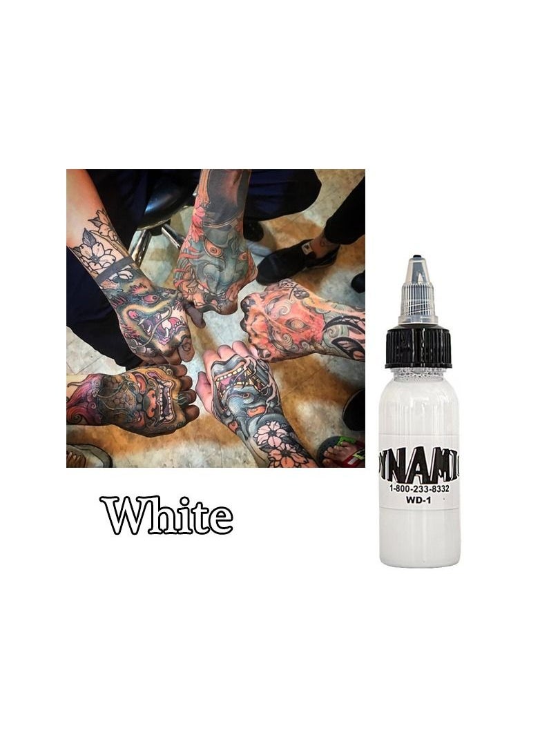 Generic - 1-Bottle 29.6ML Professional High Quality Dynamic Tattoo Ink,Colour White - Image 1