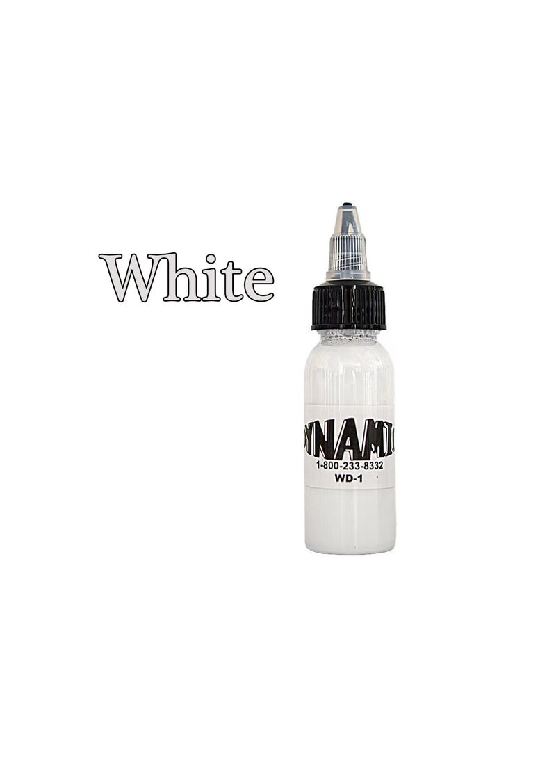Generic - 1-Bottle 29.6ML Professional High Quality Dynamic Tattoo Ink,Colour White - Image 1