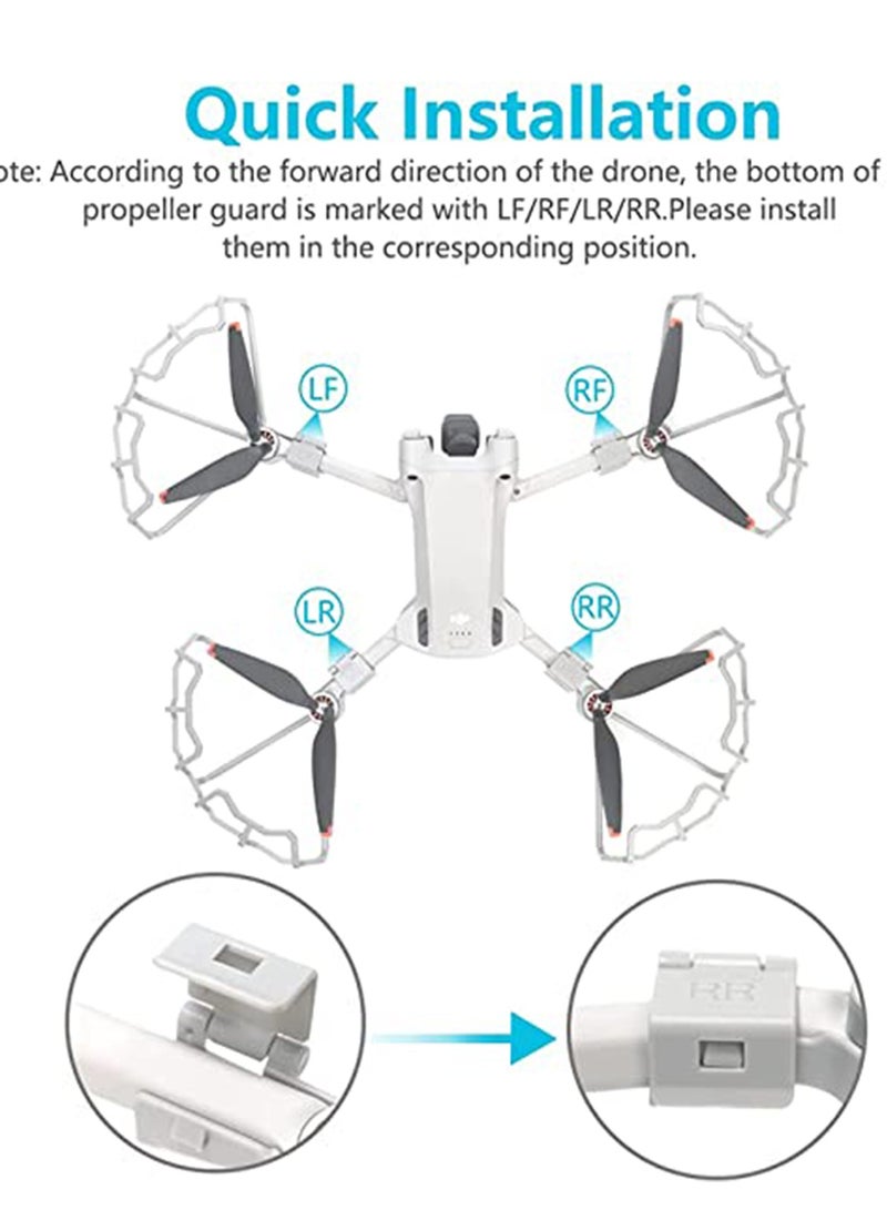 3-in-1 Propeller Guard Holder Strap Drone Landing Gear for DJI Mini 3 Pro RC Accessories Protect in Good - Image 2