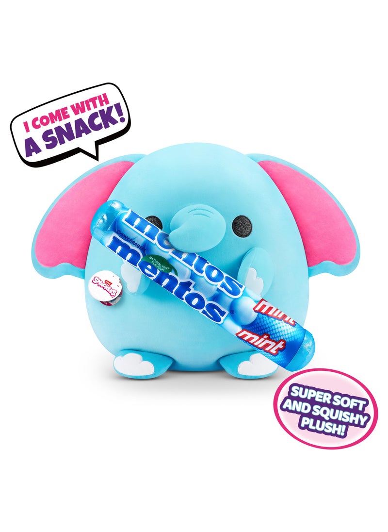 SNACKLES Snackles (Mentos) Elephant Super Sized 14 inch Plush by ZURU, Ultra Soft Plush, Collectible Plush with Real Licensed Brands, Stuffed Animal  - Image 2