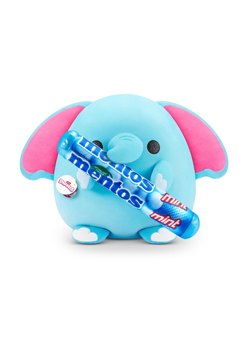SNACKLES Snackles (Mentos) Elephant Super Sized 14 inch Plush by ZURU, Ultra Soft Plush, Collectible Plush with Real Licensed Brands, Stuffed Animal  - Image 1