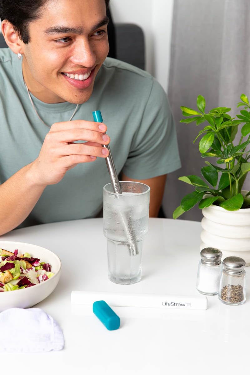 LifeStraw Sip 3-Pack, Reusable Stainless Steel Water Filter Drinking Straw with 3 Carry Cases, Removes Microplastics, Bacteria and Parasites for Travel and Everyday Use - Image 5
