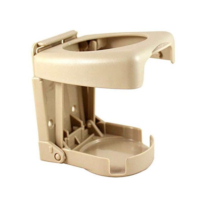 Autofetch Foldable Car Drink/Can/Glass Bottle Holder (Beige) for Chevrolet Aveo UVA - Image 1
