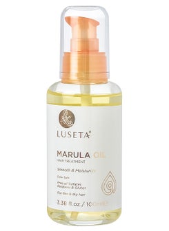L LUSETA Luseta Marula Oil Hair Treatment for Fine & Dry Hair Serum Smoothing Hair Adding Shine and Nourishing Scalp 3.38oz 
