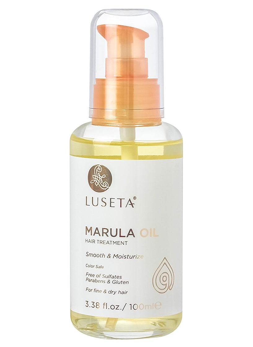 L LUSETA Luseta Marula Oil Hair Treatment for Fine & Dry Hair Serum Smoothing Hair Adding Shine and Nourishing Scalp 3.38oz 