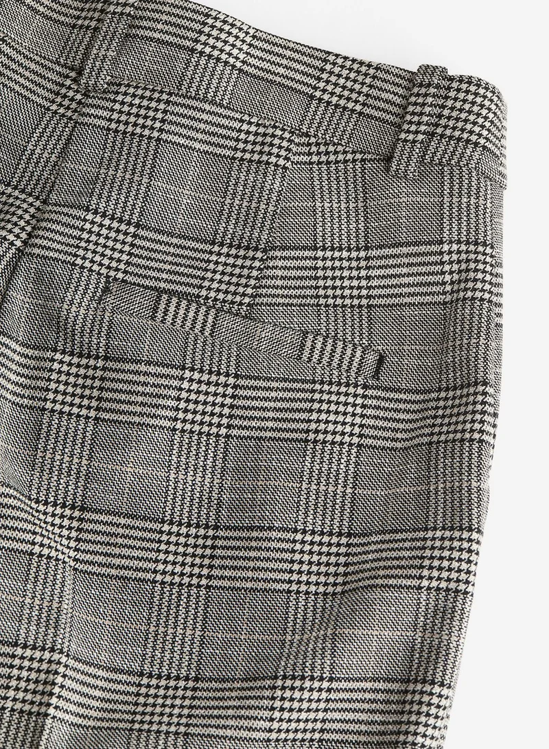 H&M Checked Cigarette trousers
