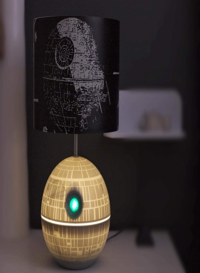 Robe Factory Star Wars Death Star 3D Touch Lamp | LED Desk Lamp with Printed Death Star Lamp Shade | USB Lamp | 14 Inches - Image 5