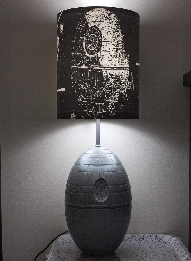 Robe Factory Star Wars Death Star 3D Touch Lamp | LED Desk Lamp with Printed Death Star Lamp Shade | USB Lamp | 14 Inches - Image 2