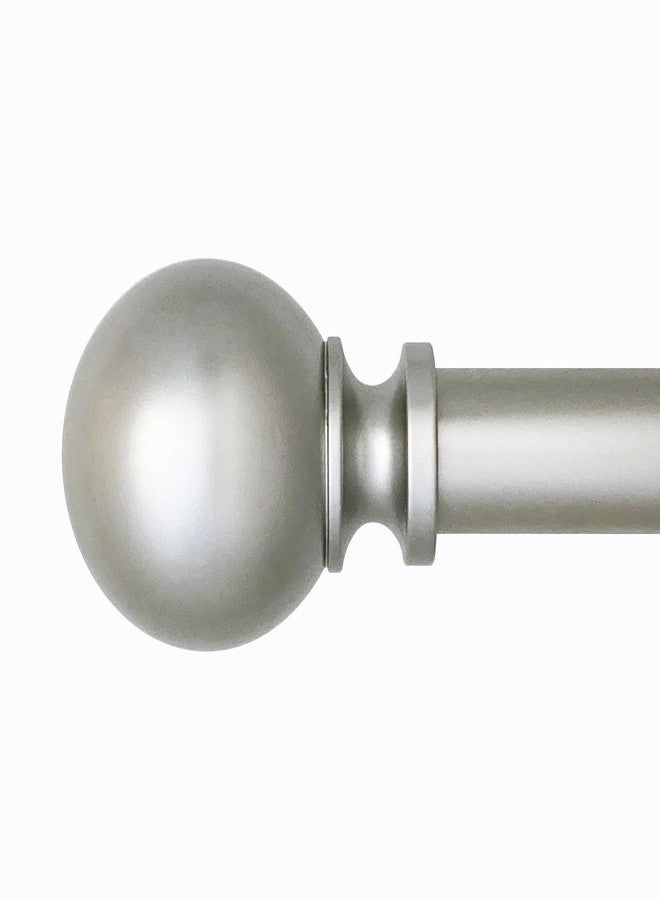 Decopolitan Easy Install No Drill Curtain Rod Set 36-72", Nickel - Image 1