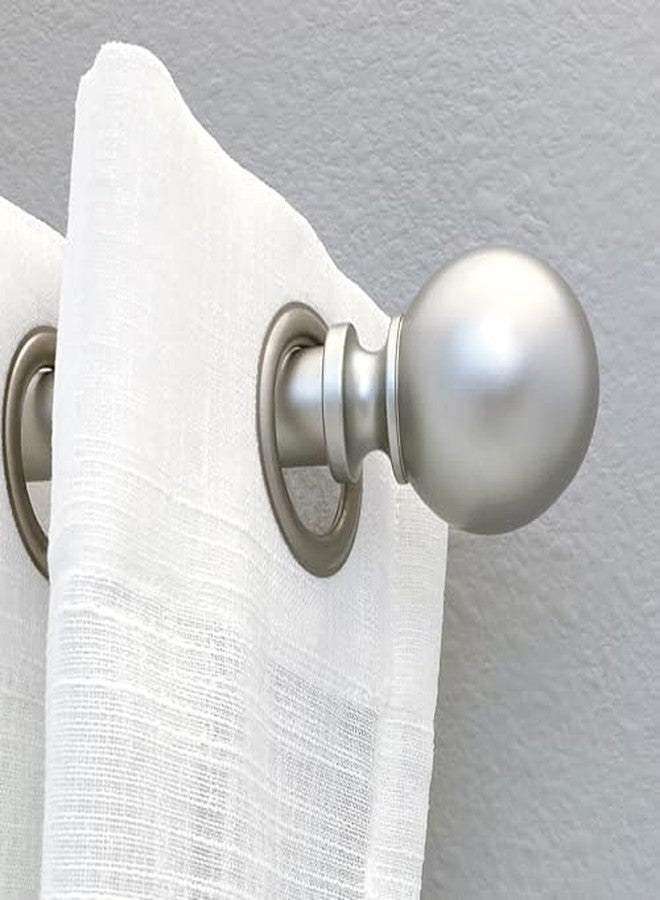 Decopolitan Easy Install No Drill Curtain Rod Set 36-72", Nickel - Image 5