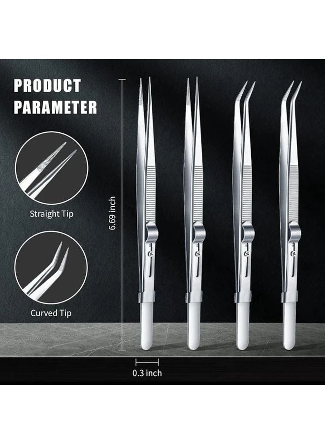 Variant1 Precision Soldering Tweezer Set 4pcs ESD Industrial Electronic Tools - Image 3