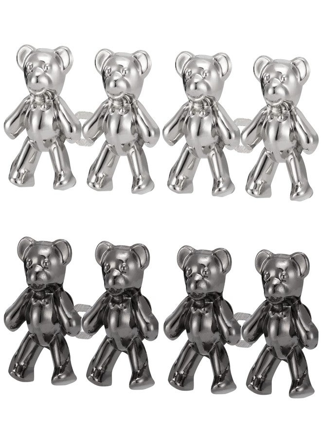 ZENGLU 4 Sets Cute Bear Button Pins for Jeans， No Sew and No Tools Instant Pant Waist Tightener, Adjustable Jean Buttons Pins for Loose Jeans Replacement Pant Clips for Waist Buckle - Image 1