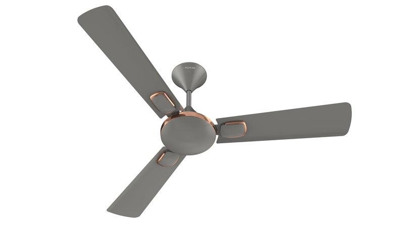 Polycab Aerobliss 1200 mm 1 Star Ceiling Fan Ash Grey