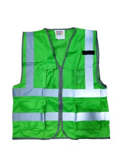 TAHA Green Solid Delux Safety Jacket –Durable & Comfortable Protective Outerwear for all Risk & Hazardous Environmnet | Green | Size-XL  - Image 2
