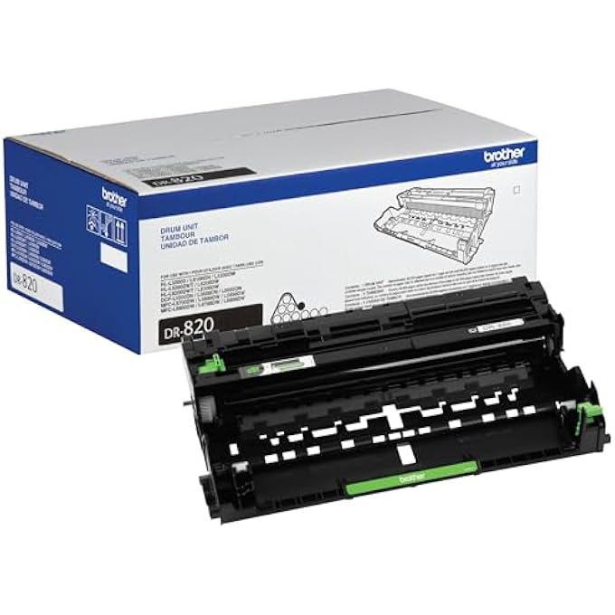 GENUINE DRUM UNIT, DR820, SEAMLESS INTEGRATION, YIELDS UP TO 30,000 PAGES, BLACK - Image 1