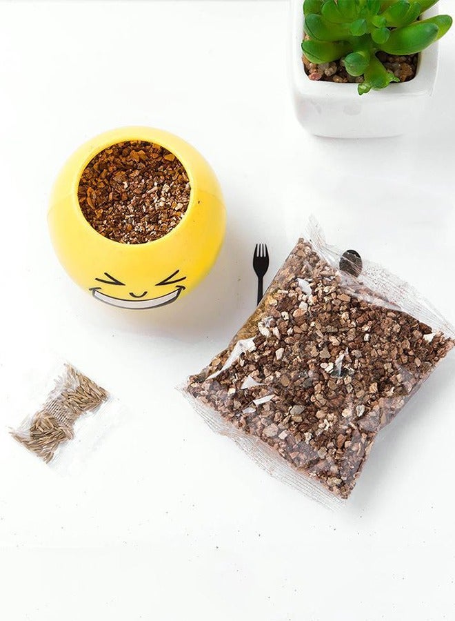 هايدو 6 قطع من النباتات المحفوظة بوعاء الإبداعية عن العشب ، العشب السحري رؤساء ، ديي النباتات المحفوظة بوعاء مع النباتات المحفوظة بوعاء تقليم الشعر ، التربة المغذية والبذور ( نمط عشوائي ) - Image 2