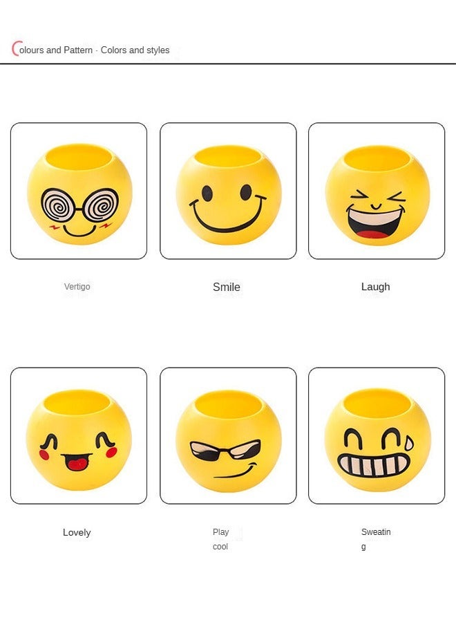 هايدو 6 قطع من النباتات المحفوظة بوعاء الإبداعية عن العشب ، العشب السحري رؤساء ، ديي النباتات المحفوظة بوعاء مع النباتات المحفوظة بوعاء تقليم الشعر ، التربة المغذية والبذور ( نمط عشوائي ) - Image 3