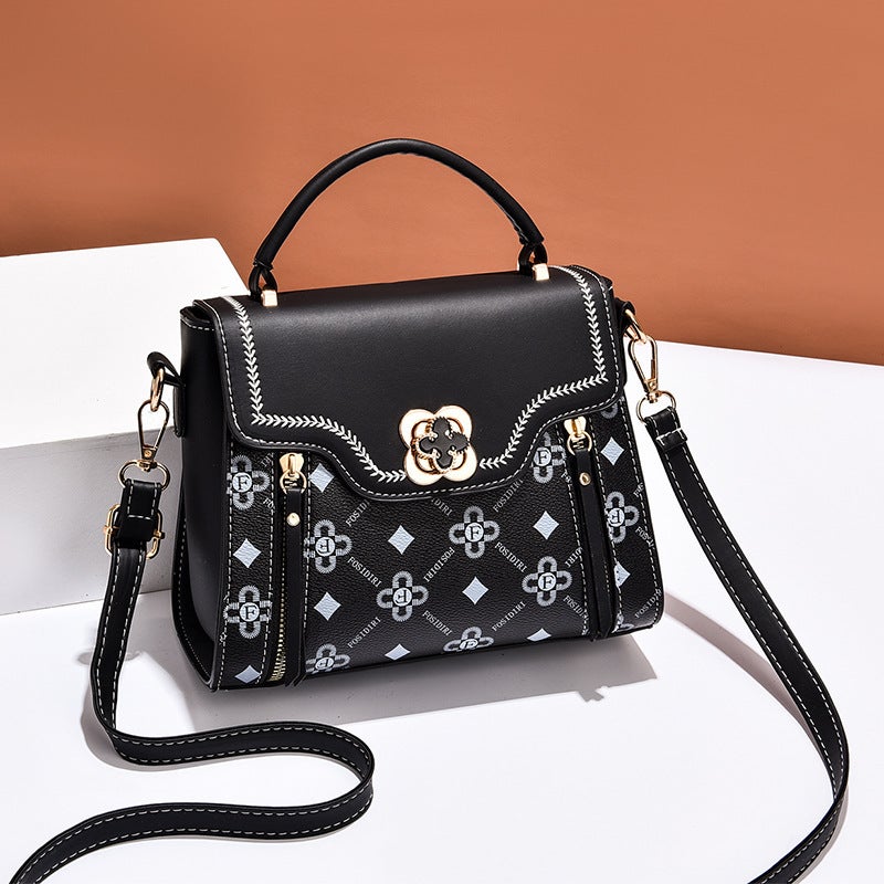Women'S Bags Fashion Printed Small Square Bag Shoulder Crossbody Bag Korean Style Trendy Retro Style Handbag - Image 4