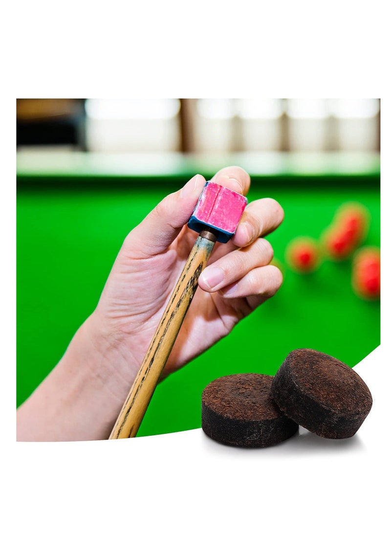 Generic - Billiard Pool Cue Tips, 20 Pcs 13mm Pool Cue Tips Replacement Kit, Snooker Cue Tip, with Storage Box,  for Pool Cues and Snooker (Brown) - Image 1