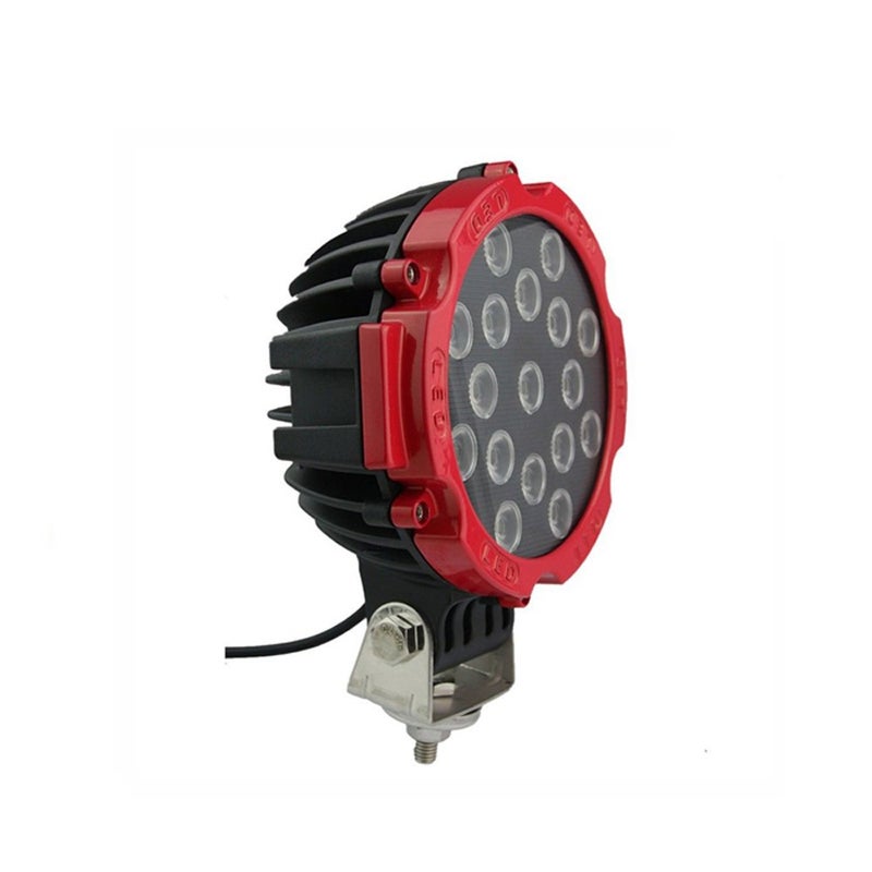 ECAHAYAKU 7" Red LED Headlight 51W 12V 2-Pack - Image 5
