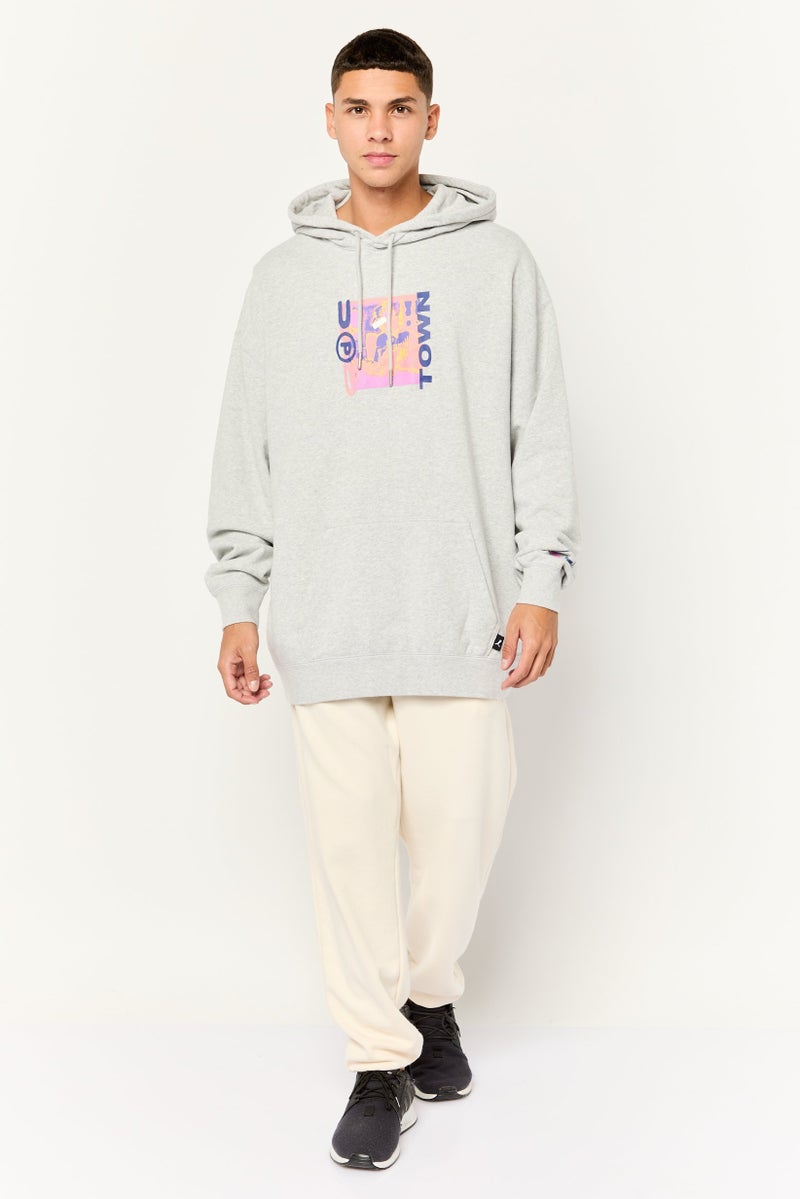 Puma x Select Men Sportswear Fit Long Sleeves Outdoor Sweatshirt, Grey - Image 2