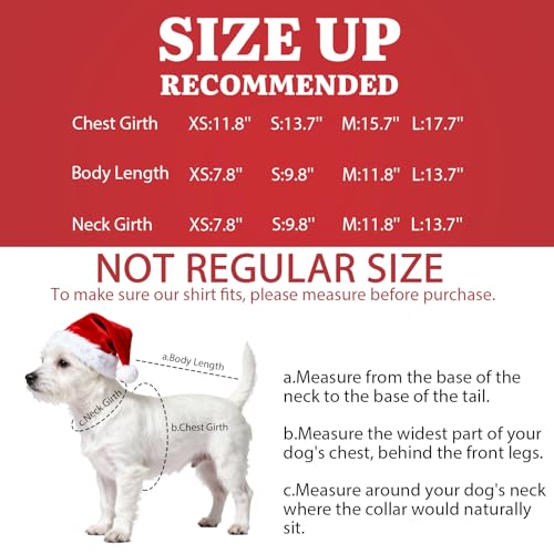 Frienda 3 Pieces Christmas Small Dog Sweater Pet Clothes with Leash Ring Soft Fleece Pullover Puppy Warm Sweaters Santa Hat Pattern Vest Xmas Red Plaid Winter Clothes for Cats XSmall - Image 3