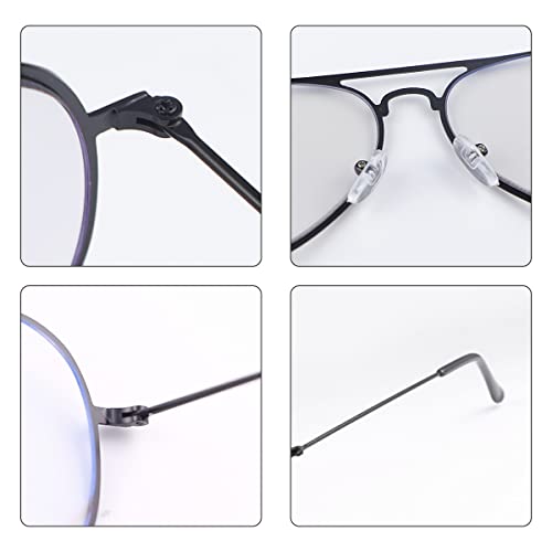 PEEPAI Photochromic Progressive Multifocus Reading Glasses UV400 Aviator Sun Readers Computer Anti Blue Light Glasses for Men Women 1.0 - Image 5