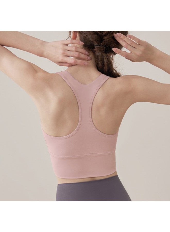 YouYou Sports Fitness Women's Fixed Cup Pilates Yoga Back Beautiful Yoga Vest High-end Sense Long And Short Styles Bra Optional - Image 3