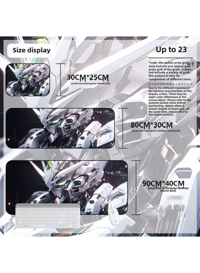 Mouse Pad Oversized Gundam Computer Keyboard Pad Cartoon Game Mouse Pad Boys E-sports Computer Thickened Desk Pad-Color:900*400*4mm-Pattern:Up To 23  - Image 1