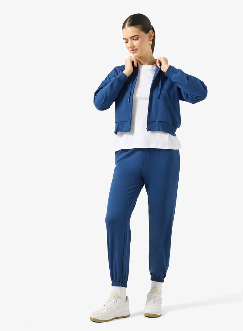 جينجر بيسيكس Cotton Essential Zip Thru Hoodie